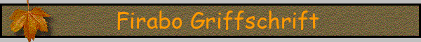 Firabo Griffschrift