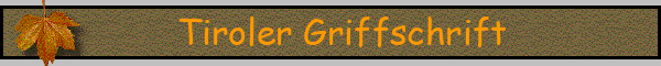 Tiroler Griffschrift