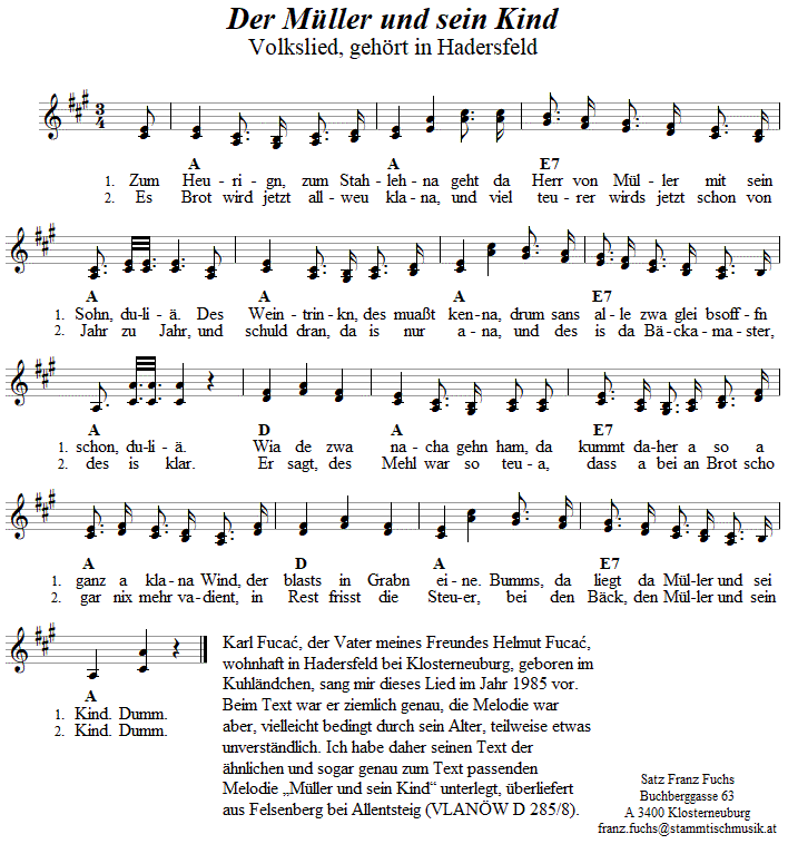 Der Müller und sein Kind - Volksmusik und Volkstanz im Alpenland