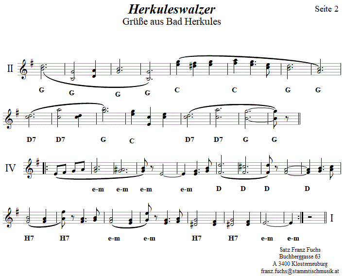 Herkuleswalzer von Pazeller (Grüße aus Bad Herkules)