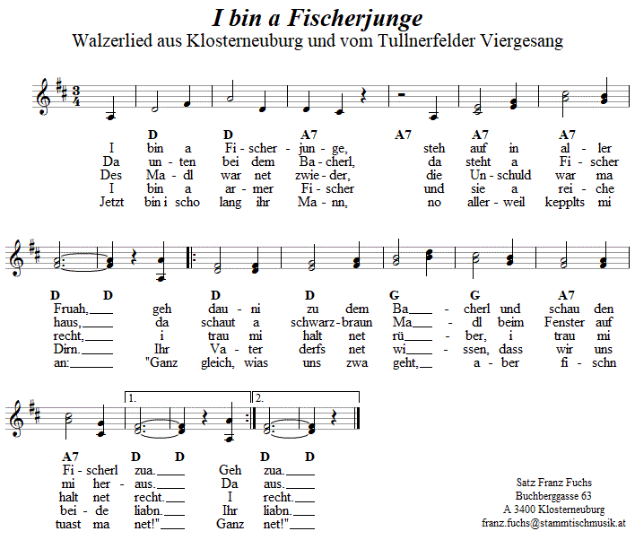 I bin a Fischerjunge - Lieder - Volksmusik und Volkstanz im Alpenland