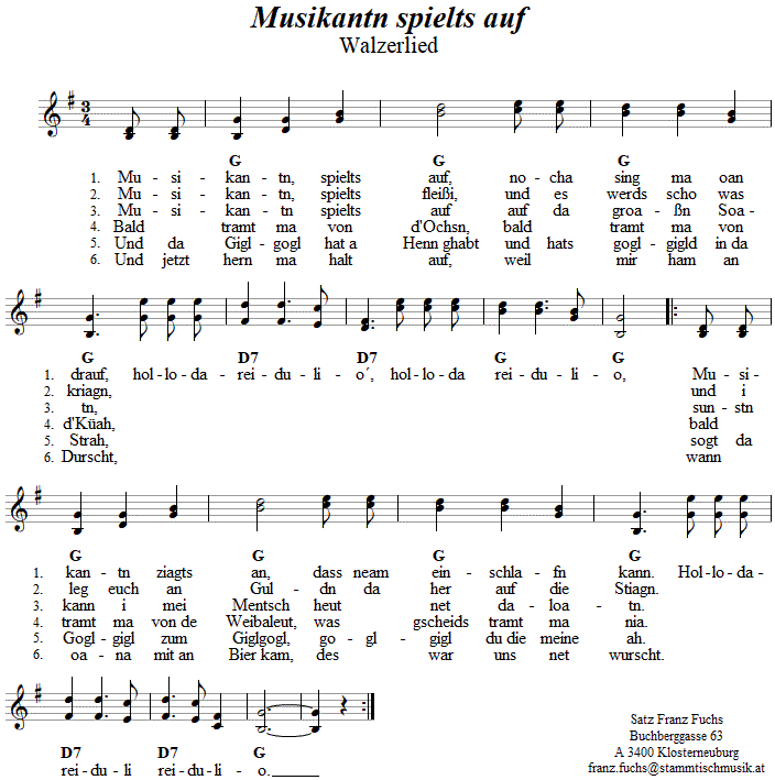 Musikantn spielts auf - Lieder - Volksmusik und Volkstanz im Alpenland