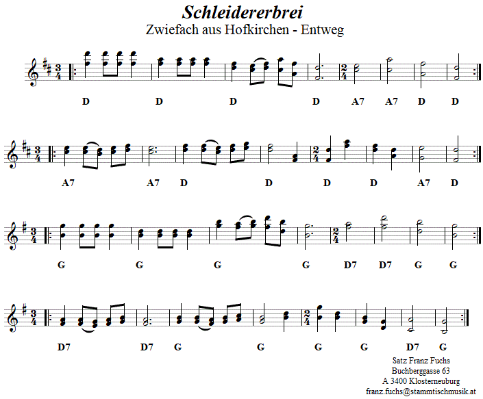 Schleidererbrei, Zwiefacher