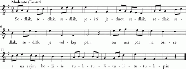 Tschesska, Furiant, Sedlak, Tschechischer Zwiefacher in Griffschrift für Steirische Harmonika