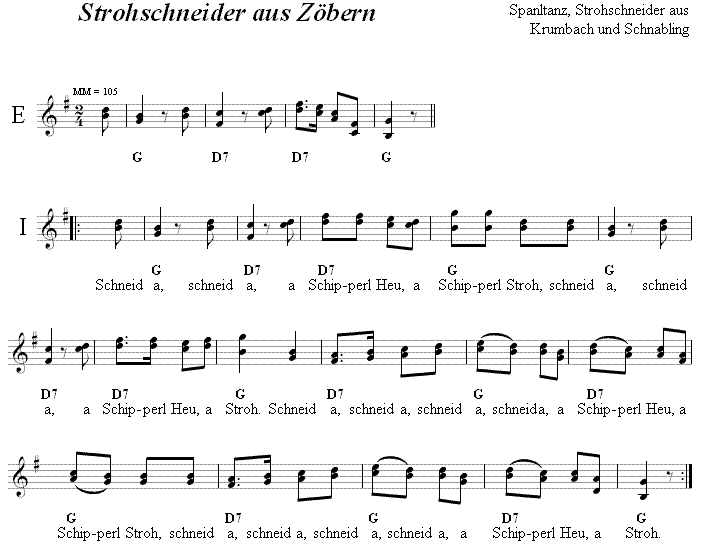 Strohschneider aus Zöbern, Krumbach, Schnabling, Burgenland, Spanltanz