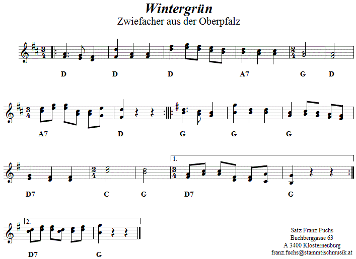 Wintergrün, Zwiefacher